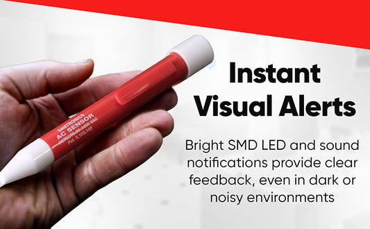 Santronics AC Sensor 3115 AC Voltage Sensor - Compact Non-Contact Voltage Detector, 50-1000VAC, CAT IV, Made in USA, Electrician Tools, Volt Meter, Outlet & Circuit Tester, Pen Sized Design, 1-Year Warranty